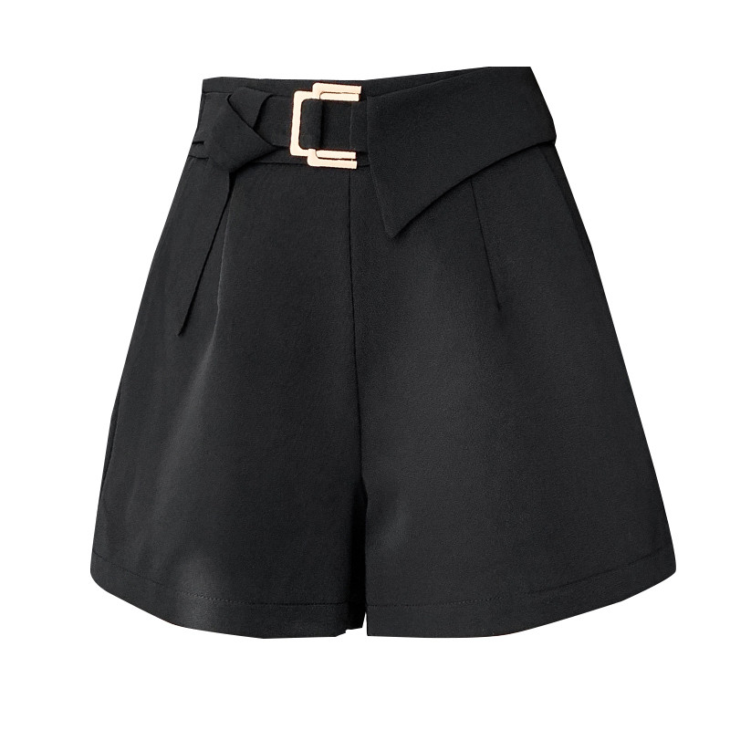 2024. Nove ženske poluhlače s gumbima Ljeto Vintage Jednobojni džepovi s visokim strukom Ravne široke nogavice Odijelo kratke hlače Ženske