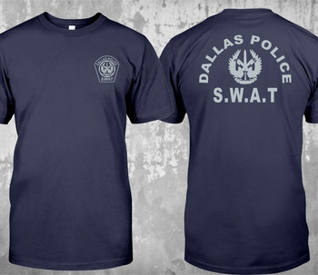 Тениска за разследване на сигурността на Далас от полицията на SWAT. Лятна памучна мъжка тениска с къс ръкав и О-образно деколте Нова S-3XL