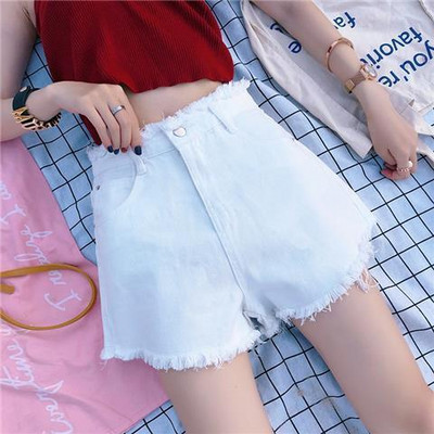 Korejske kratke hlače širokih nogavica, seksi, ležerne, modne, vintage, estetske vruće ljetne, ženske traper kratke hlače, ženske