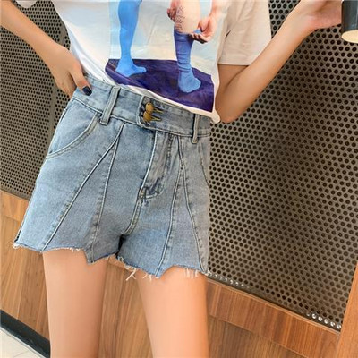 Korejske kratke hlače širokih nogavica, seksi, ležerne, modne, vintage, estetske vruće ljetne, ženske traper kratke hlače, ženske