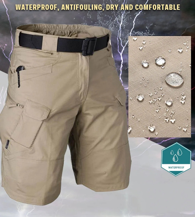 Ljetne vodootporne kratke hlače s više džepova koje se brzo suše Muške kratke hlače Cargo Taktičke kratke hlače Muška vanjska odjeća Lov Ribolov