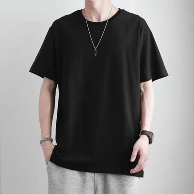 Muška majica kratkih rukava Pamučna odjeća Muška labava prozračna prevelika ležerna majica Y2k Majice Harajuku Bijela majica Preporučujemo