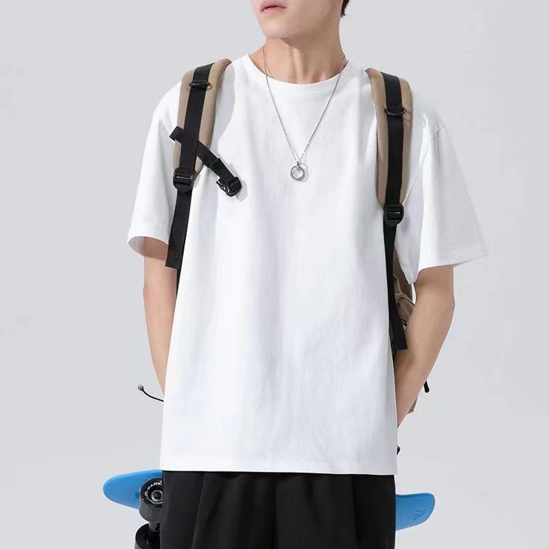 Muška majica kratkih rukava Pamučna odjeća Muška labava prozračna prevelika ležerna majica Y2k Majice Harajuku Bijela majica Preporučujemo