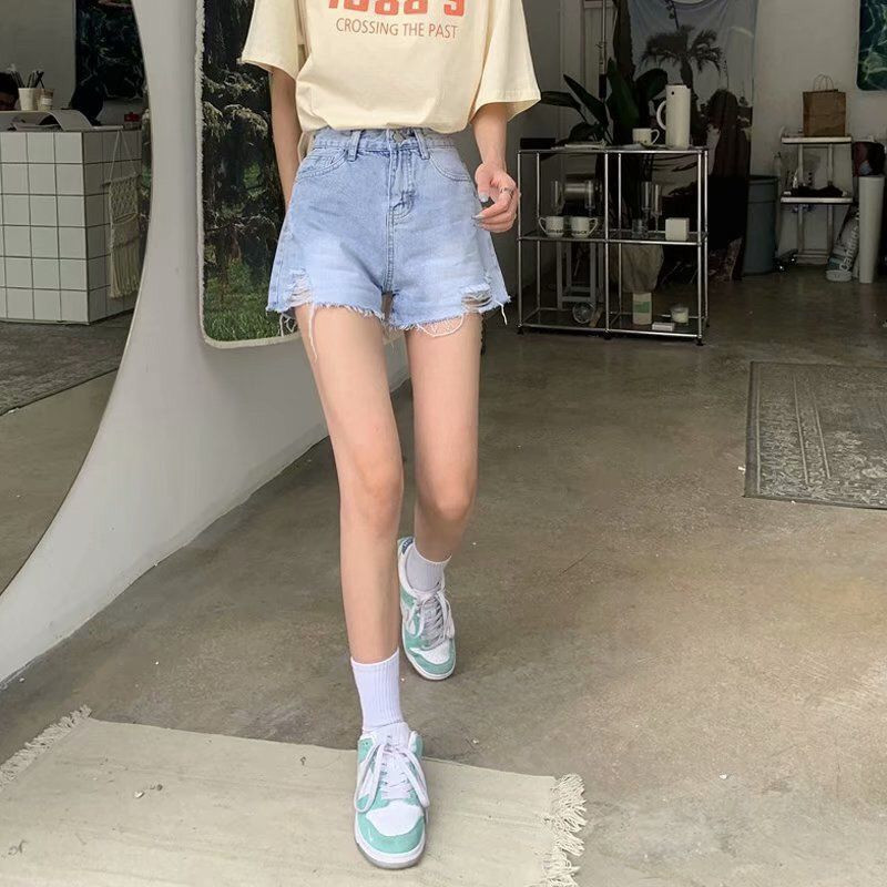 Ženske traper kratke hlače s uzorkom u obliku srca Vruća odjeća Kratke hlače za aktivnosti na otvorenom koje žene nose Trend 2023. Odjeća za mlade XL Jeftine traperice