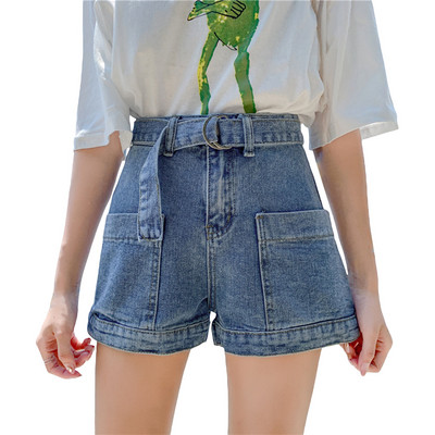 Traper kratke hlače širokih nogavica 2021., nove ljetne velike veličine, visokog struka, široke, tanke kratke hlače a-kroja, duge kratke hlače za plivanje za žene