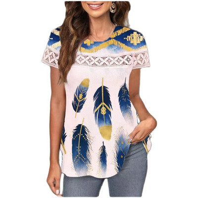 Sieviešu T-krekls Vasaras modes īsām piedurknēm T-krekli Ikdienas T krekls ar apdruku sievietēm Apģērbi Liela izmēra meitenēm Y2k apģērbi