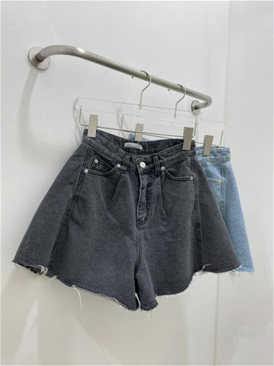 Syiwidii Jean kratke hlače Ženske ljetne vrećaste kratke traperice širokih nogavica s visokim strukom, ležerne kratke traperice u vintage korejskom stilu Y2k