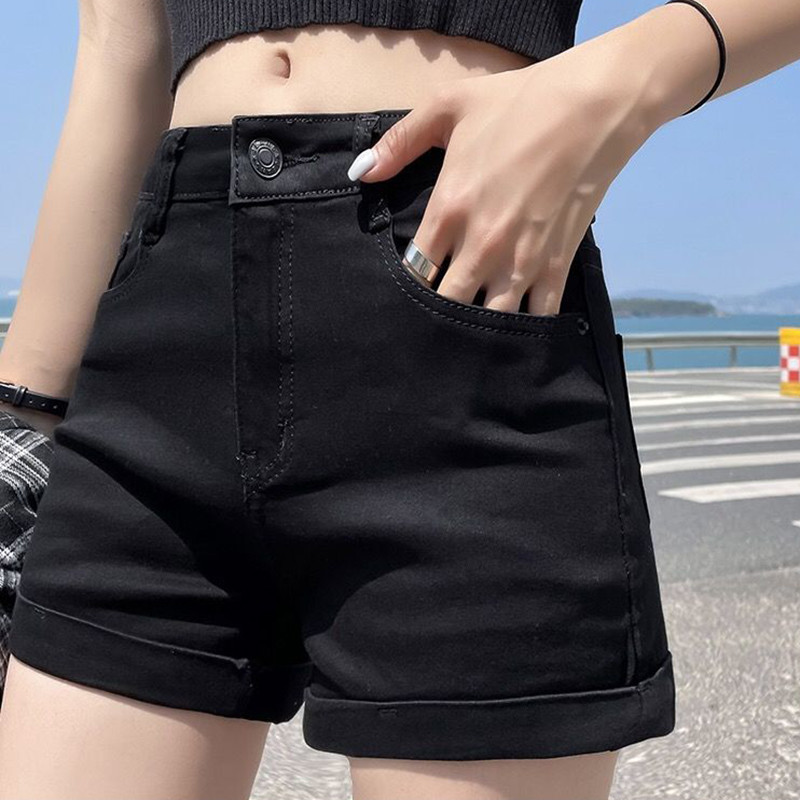 GIDYQ Sieviešu džinsa šorti korejiešu modes ielu apģērbi, šauri šorti Y2K ikdienas sievietēm, visi atbilst vasaras šorti Jaunums