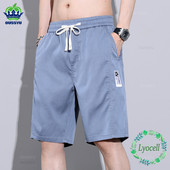 Ljeto, meka liocel tkanina Jogger, muške hlače, kratke hlače, tanke Harajuku ležerne trenirke s elastičnim strukom, muške kratke hlače, velika M-5XL