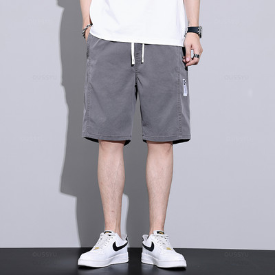 Ljeto, meka liocel tkanina Jogger, muške hlače, kratke hlače, tanke Harajuku ležerne trenirke s elastičnim strukom, muške kratke hlače, velika M-5XL