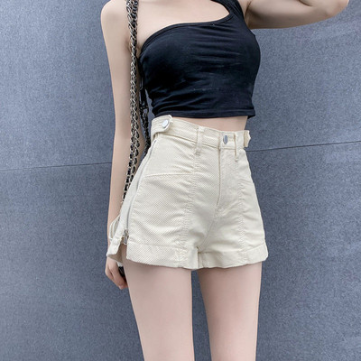 Casual σέξι μόδα κοντό παντελόνι Φαρδύ πόδι φαρδύ Καλοκαιρινό Κορεάτικο Κομψό Ψηλόμεσο Vintage καυτό γυναικείο τζιν σορτς γυναικείο