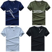 Muška majica kratkih rukava s V-izrezom 2019, novi dolazak, popularna ljetna majica kratkih rukava veličine S do 5XL, azijska veličina