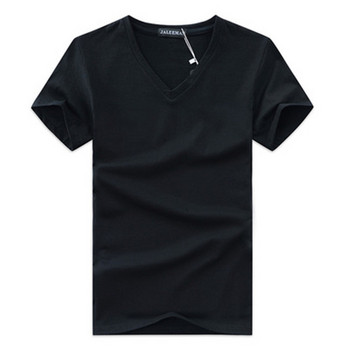 Мъжка тениска с V-образно деколте 2019 Ново пристигане горещо продавана лятна тениска с къс ръкав размер S до 5XL азиатски размер