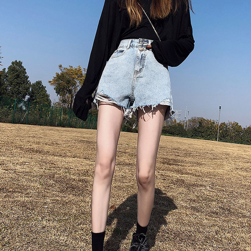 Vasaras sieviešu vintage Y2K Streetwear džinsa šorti ar augstu vidukli šorti ikdienas sieviešu brīvi pieguļoši zili džinsa šorti sieviešu apģērbi