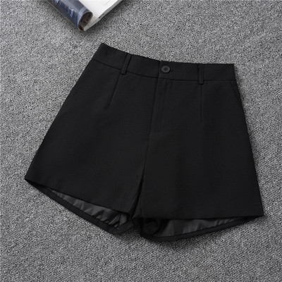 Ljeto, nove kratke hlače za odijelo, korejske kratke hlače visokog struka širokih nogavica, široke crne kratke hlače, modne ležerne kratke hlače A kroja za van, za žene