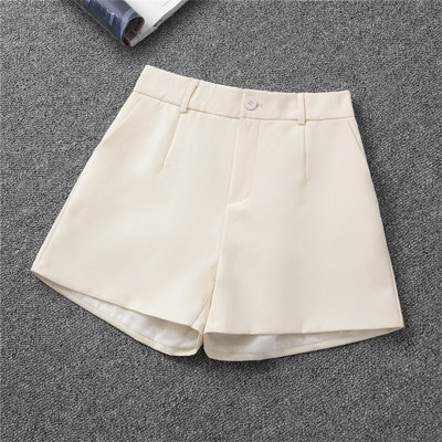 Ljeto, nove kratke hlače za odijelo, korejske kratke hlače visokog struka širokih nogavica, široke crne kratke hlače, modne ležerne kratke hlače A kroja za van, za žene