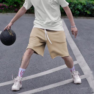 Nyári tornaterem Fitnesz Sport Férfi Pamut rövidnadrág Rongyos rövidnadrág Alkalmi edzés Hip-hop Futás Bő kosárlabda rövidnadrág