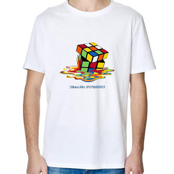 Παιχνίδι Melting Rubik`s Cube Classic Harajuku γραφικά μπλουζάκια υπερμεγέθη κοντομάνικα μπλουζάκια Καλοκαιρινό Streetwear Ανδρικά ρούχα