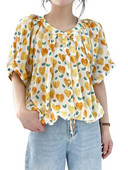 Γυναικεία μόδα μπλούζα 2024 Κομψά πουκάμισα και μπλούζες με λαιμόκοψη σε O-λαιμόκοψη Γυναικεία casual φαρδιά μπλουζάκια Plus Size S-4XL