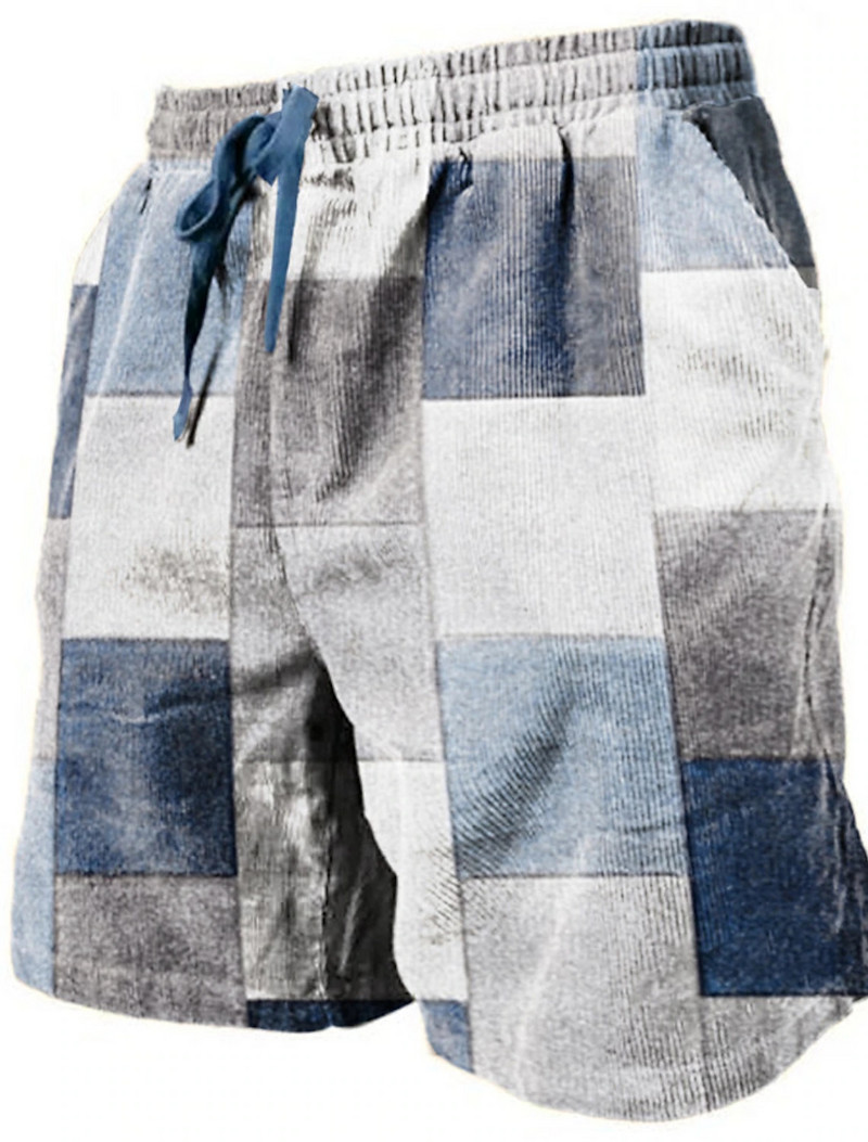 Pantaloni de plajă pentru bărbați, cu modele de culoare, pantaloni scurți imprimați 3D, pantaloni scurți de vară, respirabili, pentru fitness, pantaloni scurți pentru bărbați Ropa Hombre