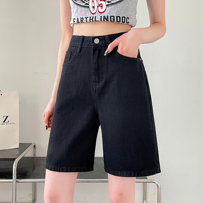 Ljeto 2024. Nove ženske kratke hlače Traperice Baggy Straight Vintage Streetwear Jeans kratke hlače Ženska odjeća Plava Crna Y2K