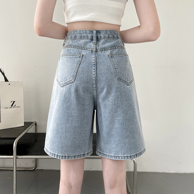 Ljeto 2024. Nove ženske kratke hlače Traperice Baggy Straight Vintage Streetwear Jeans kratke hlače Ženska odjeća Plava Crna Y2K