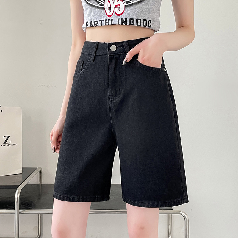 Ljeto 2024. Nove ženske kratke hlače Traperice Baggy Straight Vintage Streetwear Jeans kratke hlače Ženska odjeća Plava Crna Y2K