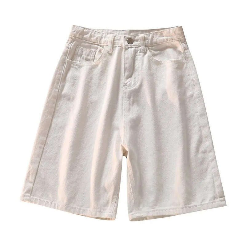 Ljetne traper kratke hlače za žene Korejske kratke hlače visokog struka širokih nogavica Streetwear Plave široke ležerne traper kratke hlače Ženske