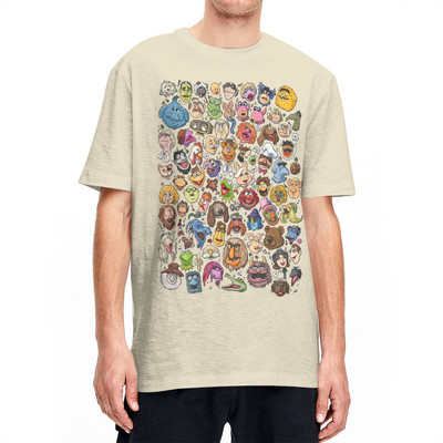 Crazy It's Time To Light The Muppet Show Majica kratkih rukava Muška pamučna majica s O izrezom Majice kratkih rukava Ljetna odjeća