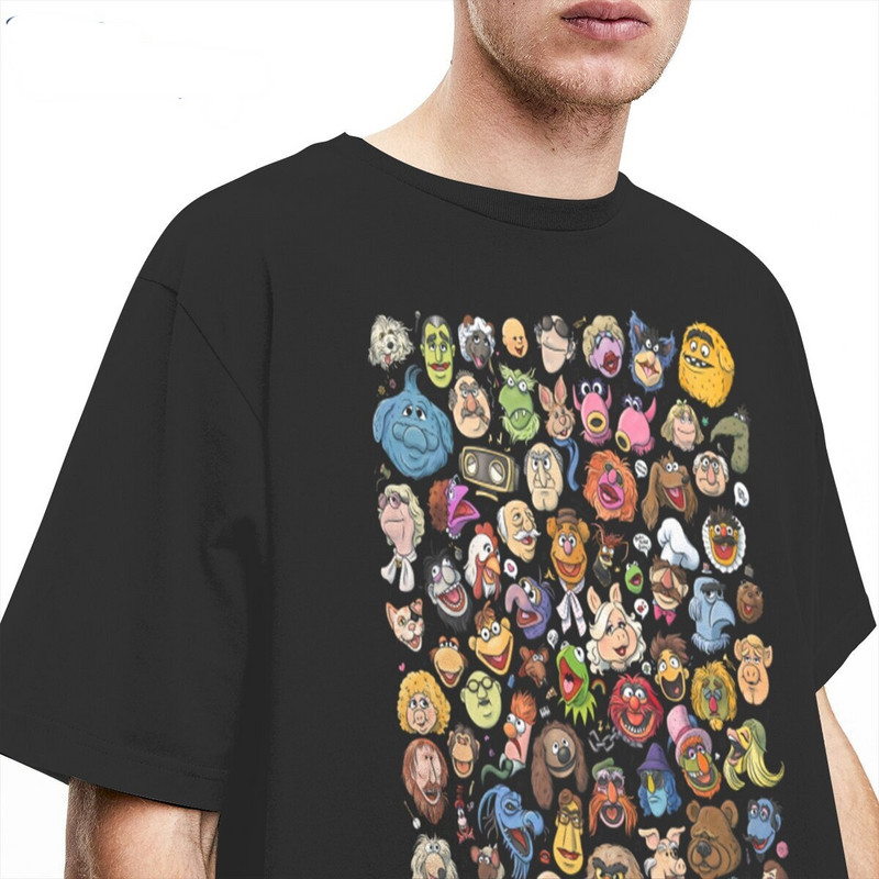 Crazy It's Time To Light The Muppet Show Majica kratkih rukava Muška pamučna majica s O izrezom Majice kratkih rukava Ljetna odjeća