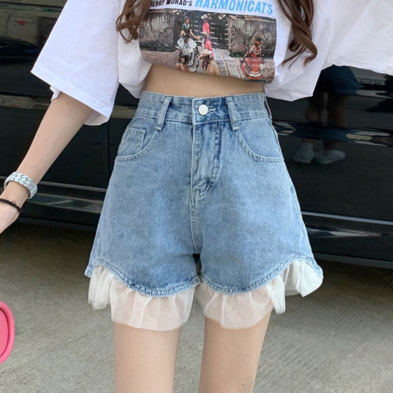 S-5XL traper kratke hlače za žene Čipkasti dizajn Ljeto Dnevni korejski stil Moda Sveobuhvatne Šorti Ženski Slatki Ležerni Vintage Djevojački