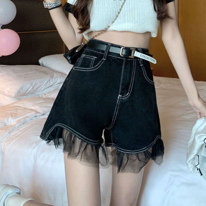 S-5XL traper kratke hlače za žene Čipkasti dizajn Ljeto Dnevni korejski stil Moda Sveobuhvatne Šorti Ženski Slatki Ležerni Vintage Djevojački