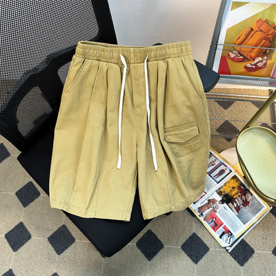 Σορτς American Cotton Cargo Ανδρικά φαρδιά εξωτερικά ρούχα Casual High Street Personality Παντελόνι πέντε πόντων Ανδρικά ανδρικά ρούχα κάτω