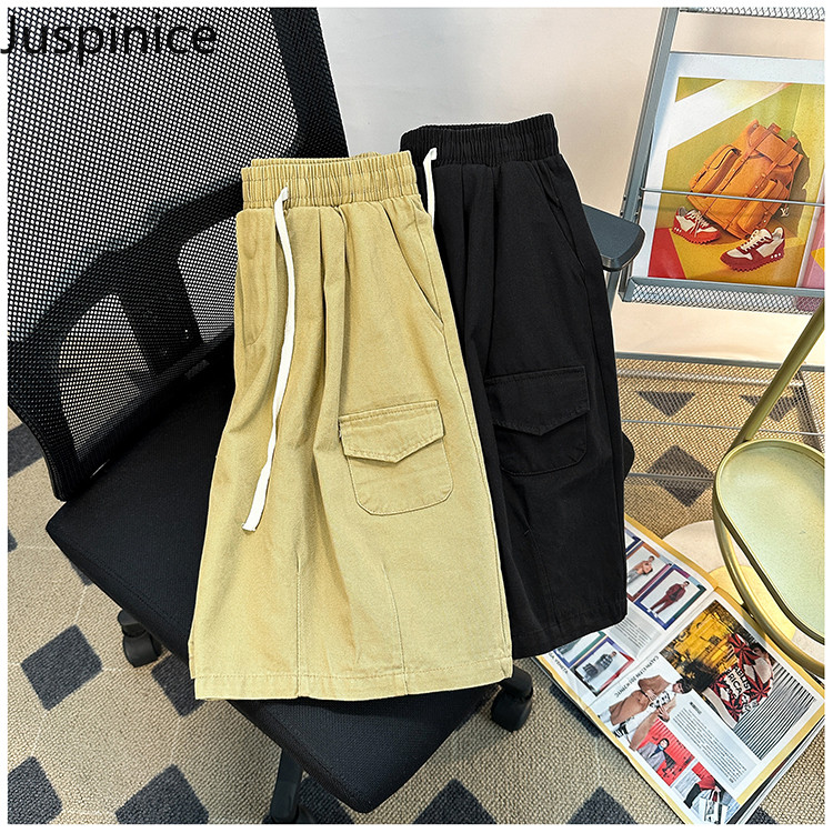 Σορτς American Cotton Cargo Ανδρικά φαρδιά εξωτερικά ρούχα Casual High Street Personality Παντελόνι πέντε πόντων Ανδρικά ανδρικά ρούχα κάτω