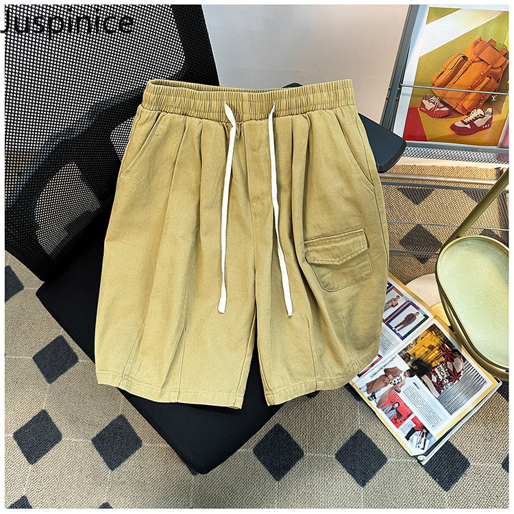 Σορτς American Cotton Cargo Ανδρικά φαρδιά εξωτερικά ρούχα Casual High Street Personality Παντελόνι πέντε πόντων Ανδρικά ανδρικά ρούχα κάτω