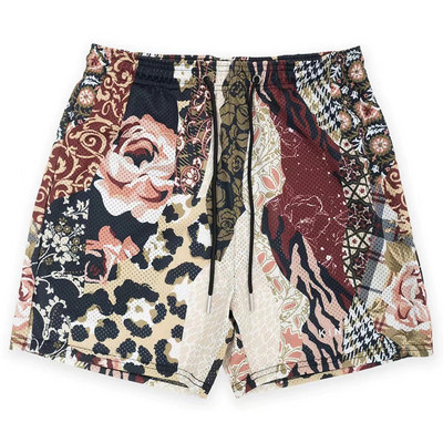 2024 nyári rövidnadrág Férfi fitnesz rövidnadrág strand nadrág kosárlabda edzőnadrág street trend melegítőnadrág hálós légáteresztő férfi rövidnadrág