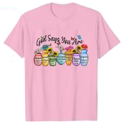 God Says You Are Unique Ženske majice s printom Gospel Glazba Moda Streetwear Majice Religija Vjera Kršćanske majice Majica Femme