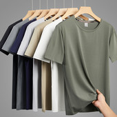 Quick Dry Sport divatos póló Férfi 2024 Rövid ujjú Nyári Alkalmi Fekete Zöld OverSize 6XL 7XL Top pólók GYM póló Ruhák