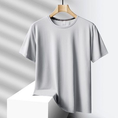 Quick Dry Sport divatos póló Férfi 2024 Rövid ujjú Nyári Alkalmi Fekete Zöld OverSize 6XL 7XL Top pólók GYM póló Ruhák