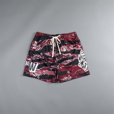 Új nyári férfi rövidnadrágok Sport alkalmi rövidnadrágok Hálós Gyorsszáraz Légáteresztő Stretch Kosárlabda Edző rövidnadrágok Futófitnesz rövidnadrágok