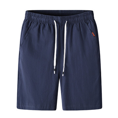 Nove muške pamučne lanene kratke hlače Muške ljetne prozračne jednobojne lanene hlače Fitness Streetwear S-3xl