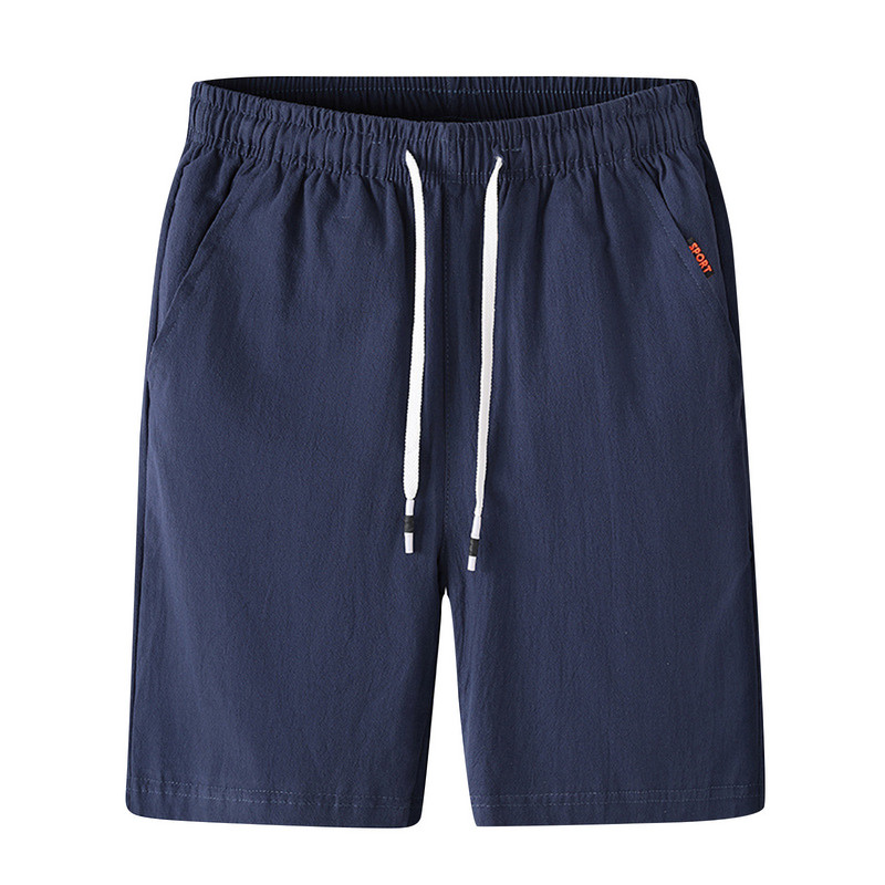 Nove muške pamučne lanene kratke hlače Muške ljetne prozračne jednobojne lanene hlače Fitness Streetwear S-3xl