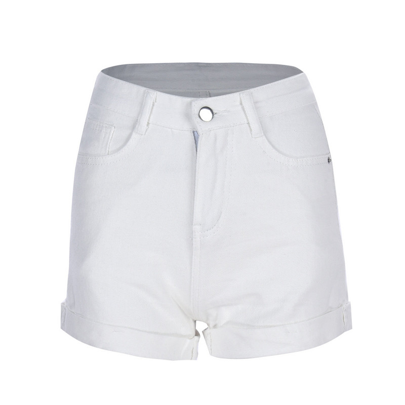 Ljetne traper kratke hlače s visokim strukom Ženske modne kratke hlače s tankim gumbima Ležerne vrećaste hlače širokih nogavica Korejske traperice kratke hlače ženske