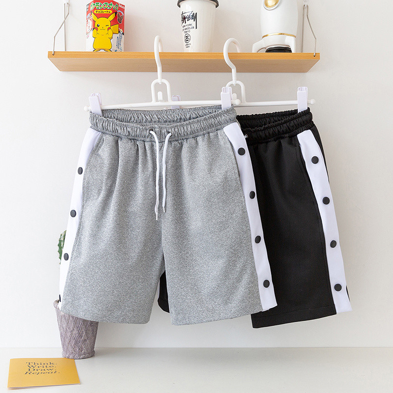 Nove muške ležerne kratke hlače ljeto 2023. Harajuku modne trenirke s elastičnim strukom za fitnes visoke kvalitete široke otvorene strane za plažu