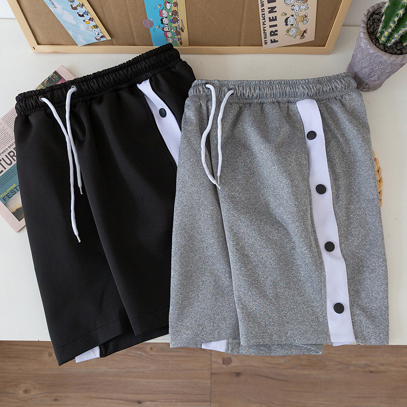 Nove muške ležerne kratke hlače ljeto 2023. Harajuku modne trenirke s elastičnim strukom za fitnes visoke kvalitete široke otvorene strane za plažu