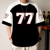 Modne muške majice kratkih rukava s 3D patchwork printom Muška majica kratkih rukava Ulične majice Hip Hop majice Prevelike majice s kratkim rukavima Muška odjeća