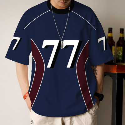 Modne muške majice kratkih rukava s 3D patchwork printom Muška majica kratkih rukava Ulične majice Hip Hop majice Prevelike majice s kratkim rukavima Muška odjeća