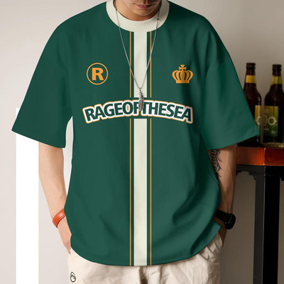 Modne muške majice kratkih rukava s 3D patchwork printom Muška majica kratkih rukava Ulične majice Hip Hop majice Prevelike majice s kratkim rukavima Muška odjeća