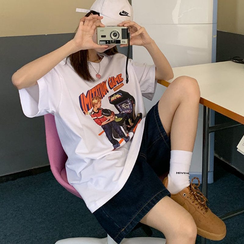 Kratke hlače Ženske traper široke S-5XL Ljetne jednostavne Višeslojne vintage studente Dizajn visokog struka Moda u korejskom stilu Dnevne udobne