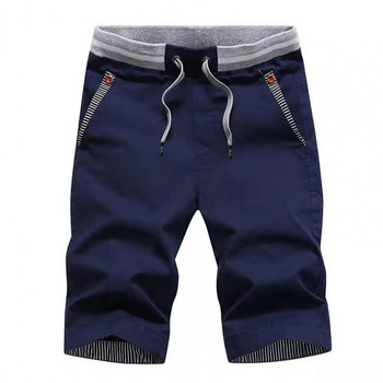 Летен ежедневен моден стил Boardshort Bermuda панталон Мъжки панталони с еластична талия с шнурове Плажни шорти Мъжки къси панталони